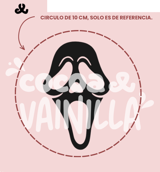 Stencil de Cara de fantasma
