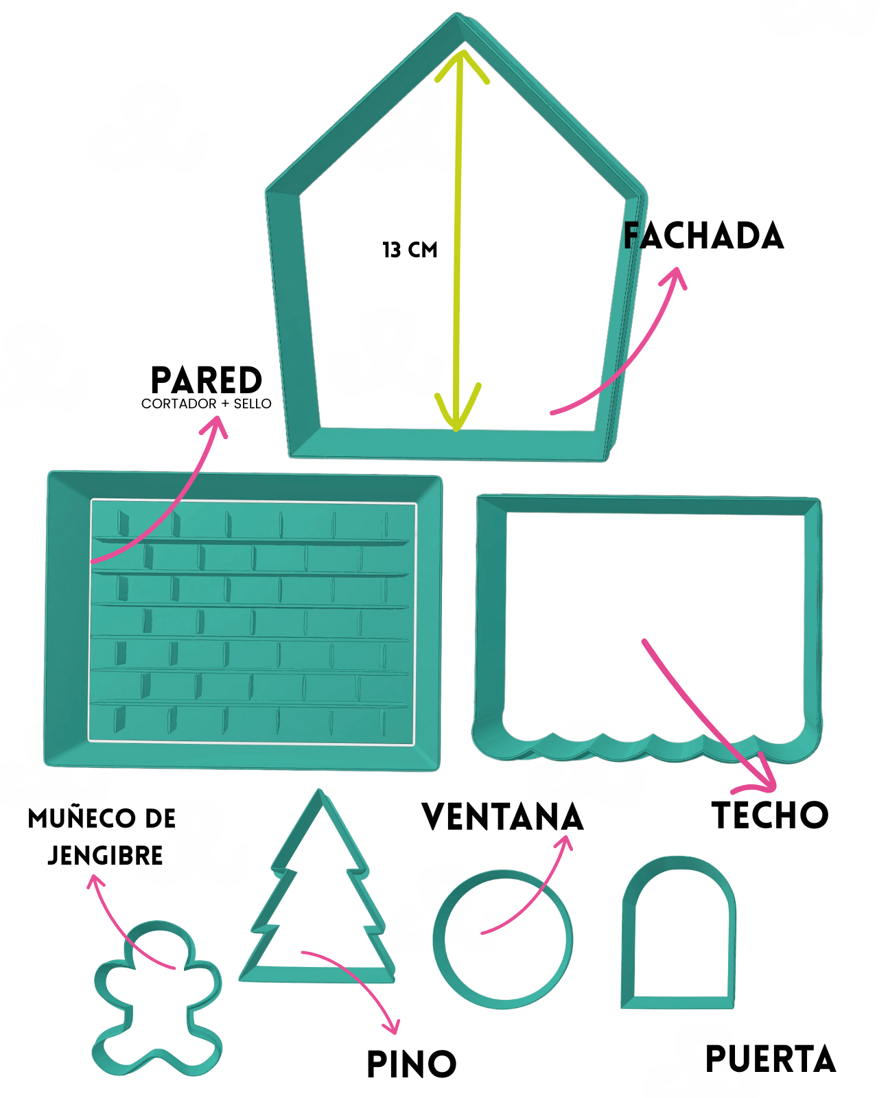 Set de casa de Jengibre Clasica