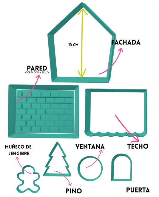 Set de casa de Jengibre Clasica