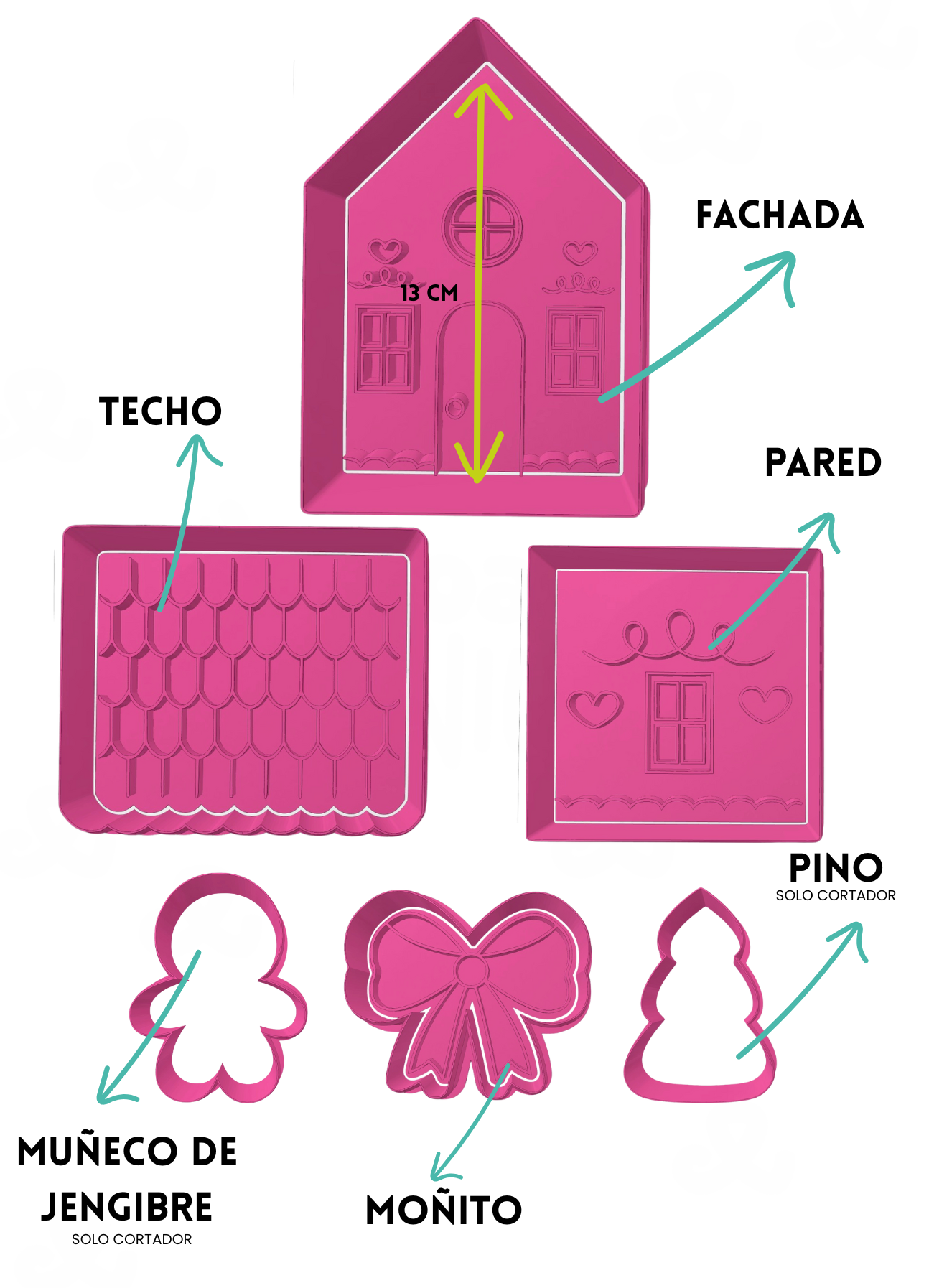 Set de casa de Jengibre Coquete