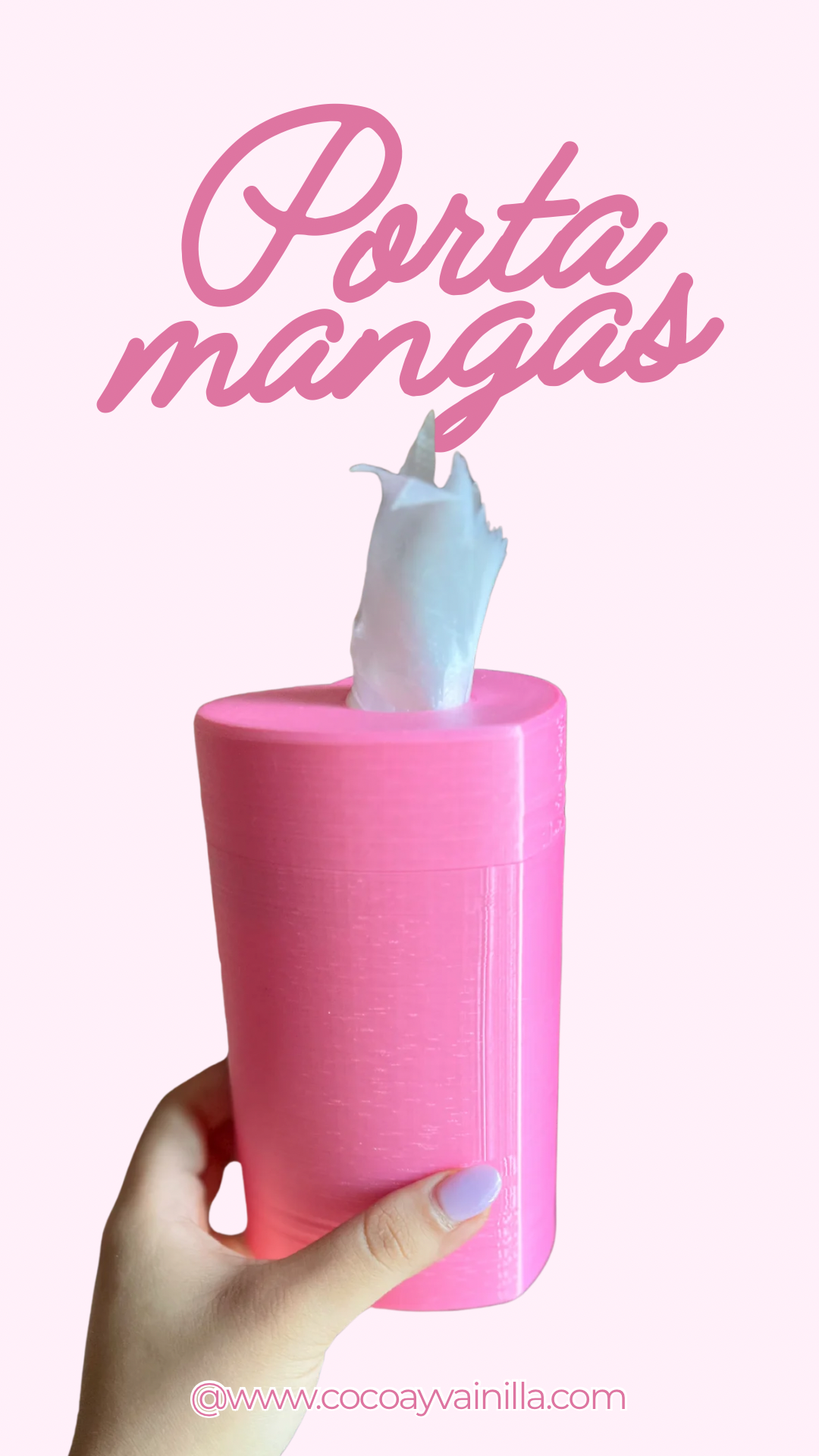 Porta mangas en forma de corazón