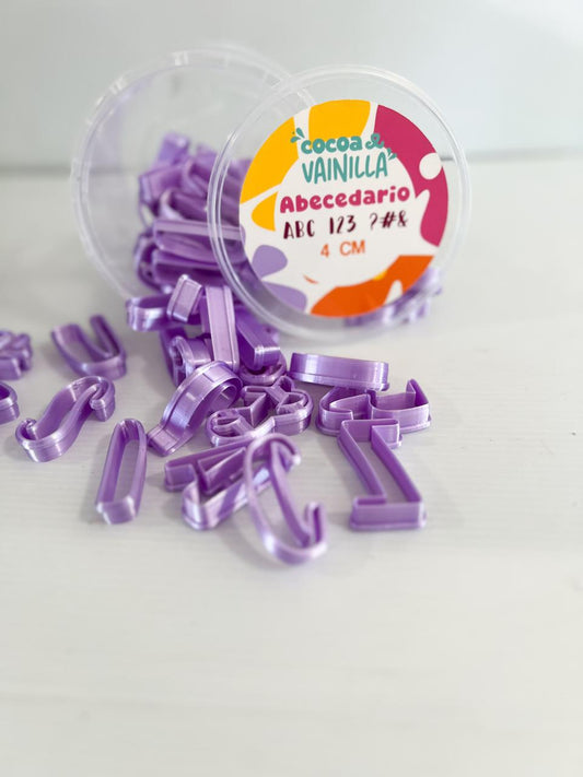 Abecedario Totē mayúsculas y números