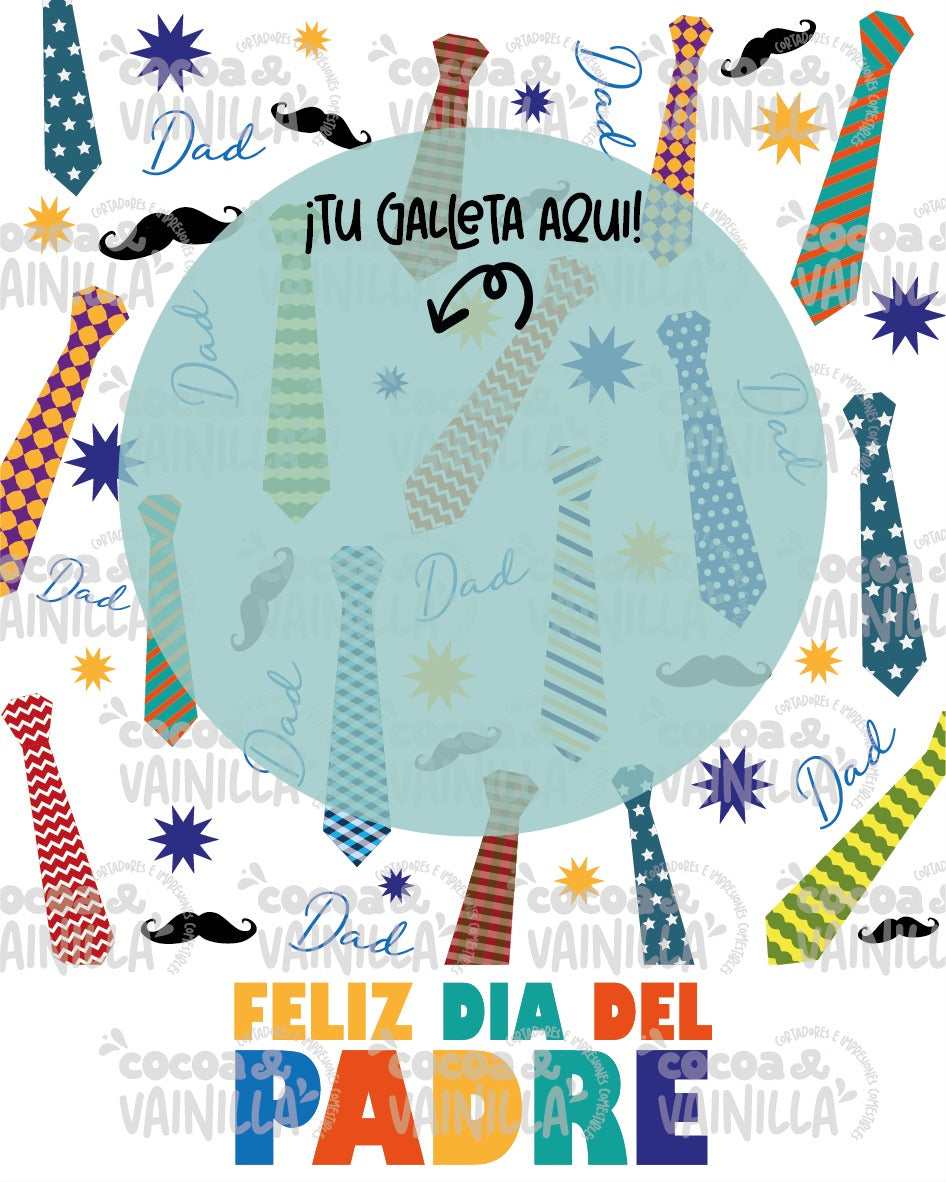 Cookie Card Feliz dia del Padre