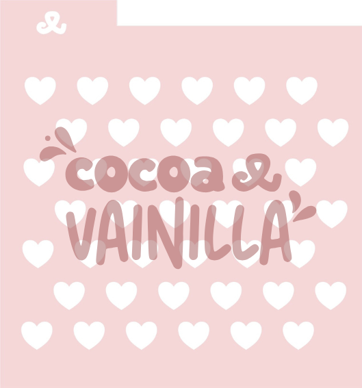 Stencil Corazones 1.2 cm