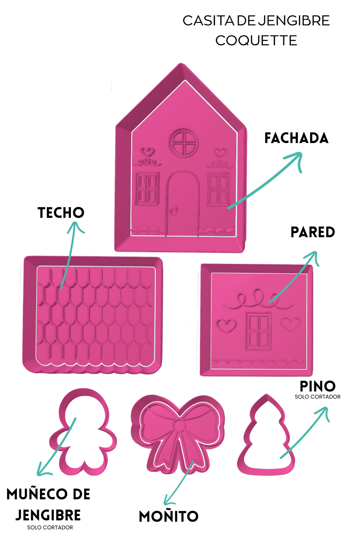 Set de casa de Jengibre Coquete