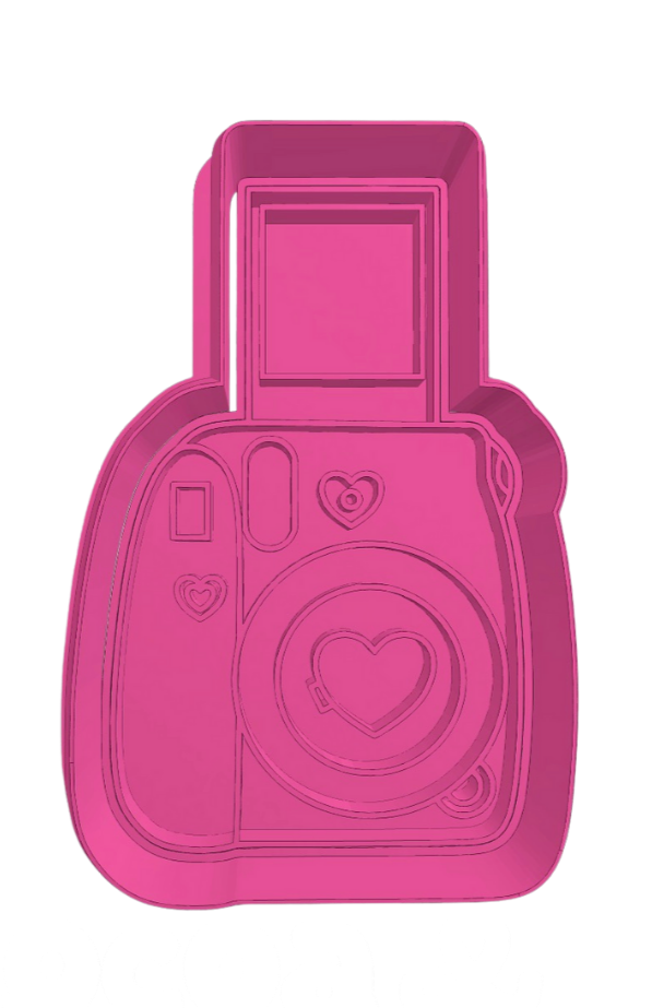 Cámara instantánea corazón con foto