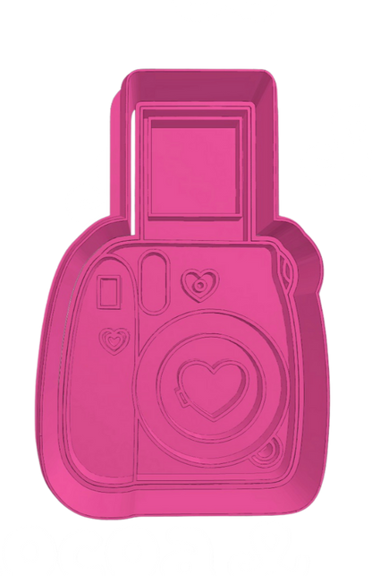 Cámara instantánea corazón con foto