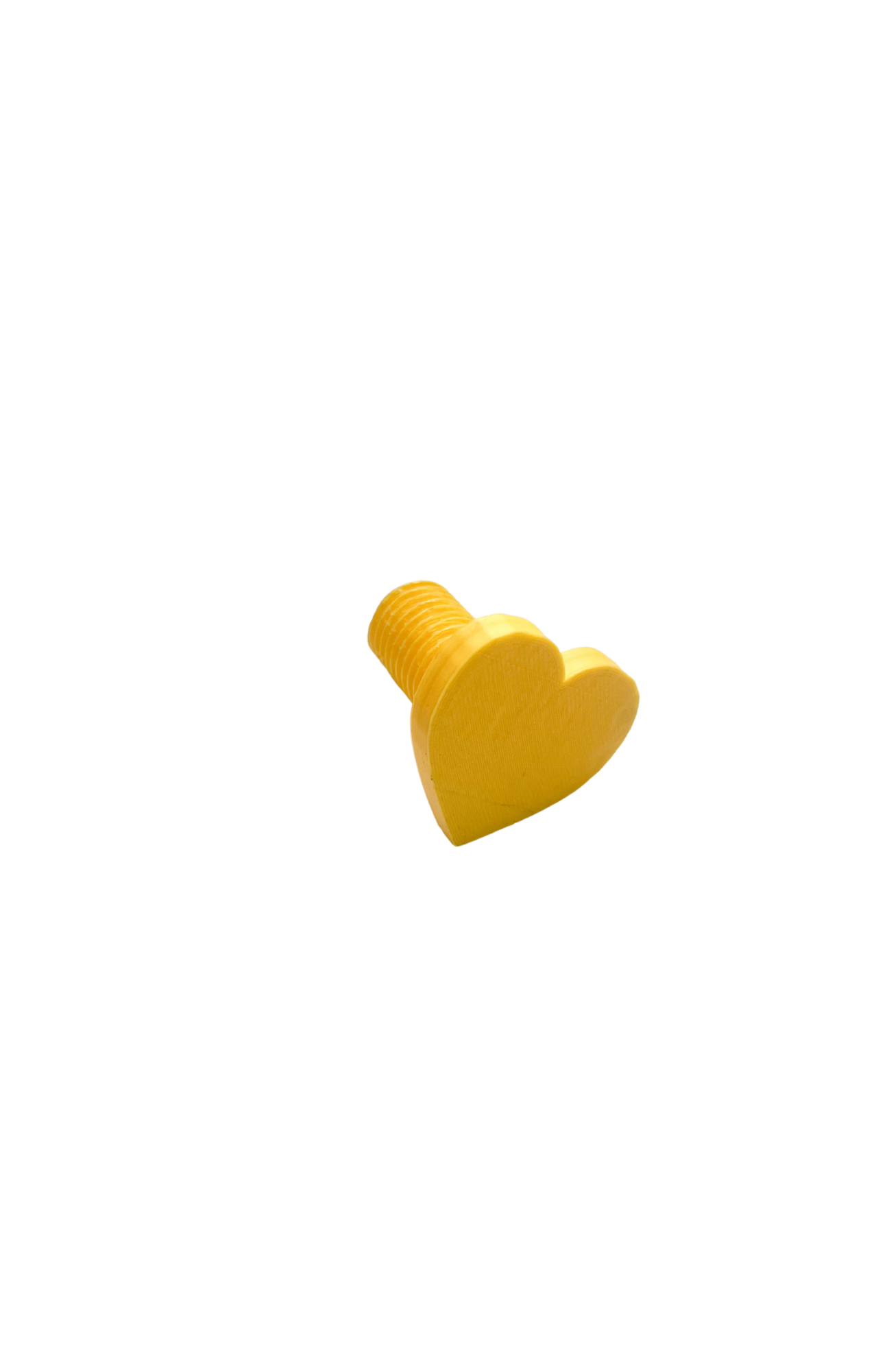 Tornillo en forma de corazón para rodillo metálico