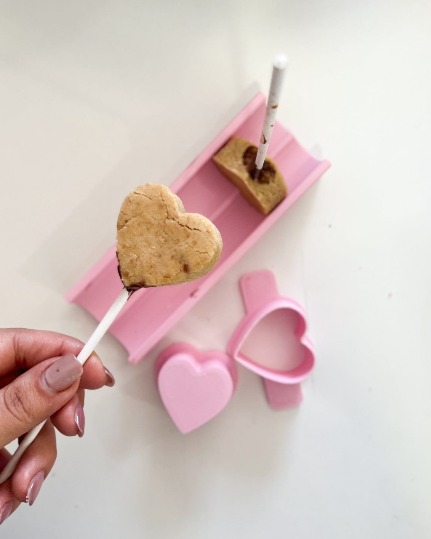 Set cake pops de corazón completo