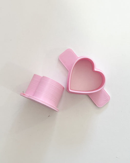 Cortador más push para cake pops (corazón)