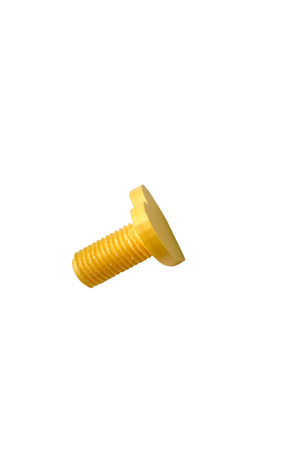 Tornillo en forma de corazón para rodillo metálico
