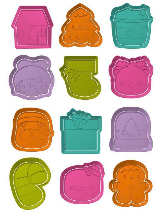 Calendario Navideño 12 pz