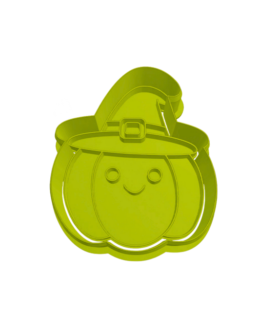 Calabaza con gorrito de brujita