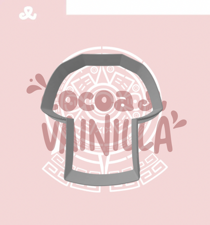 Stencil estampado playera de México