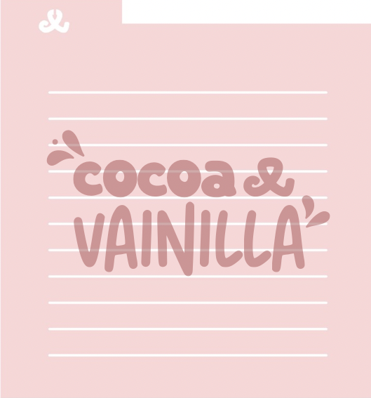 Stencil set hoja de cuaderno
