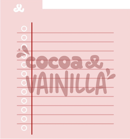 Stencil set hoja de cuaderno