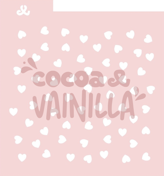 Stencil Corazones 7 mm
