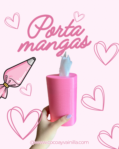 Porta mangas en forma de corazón