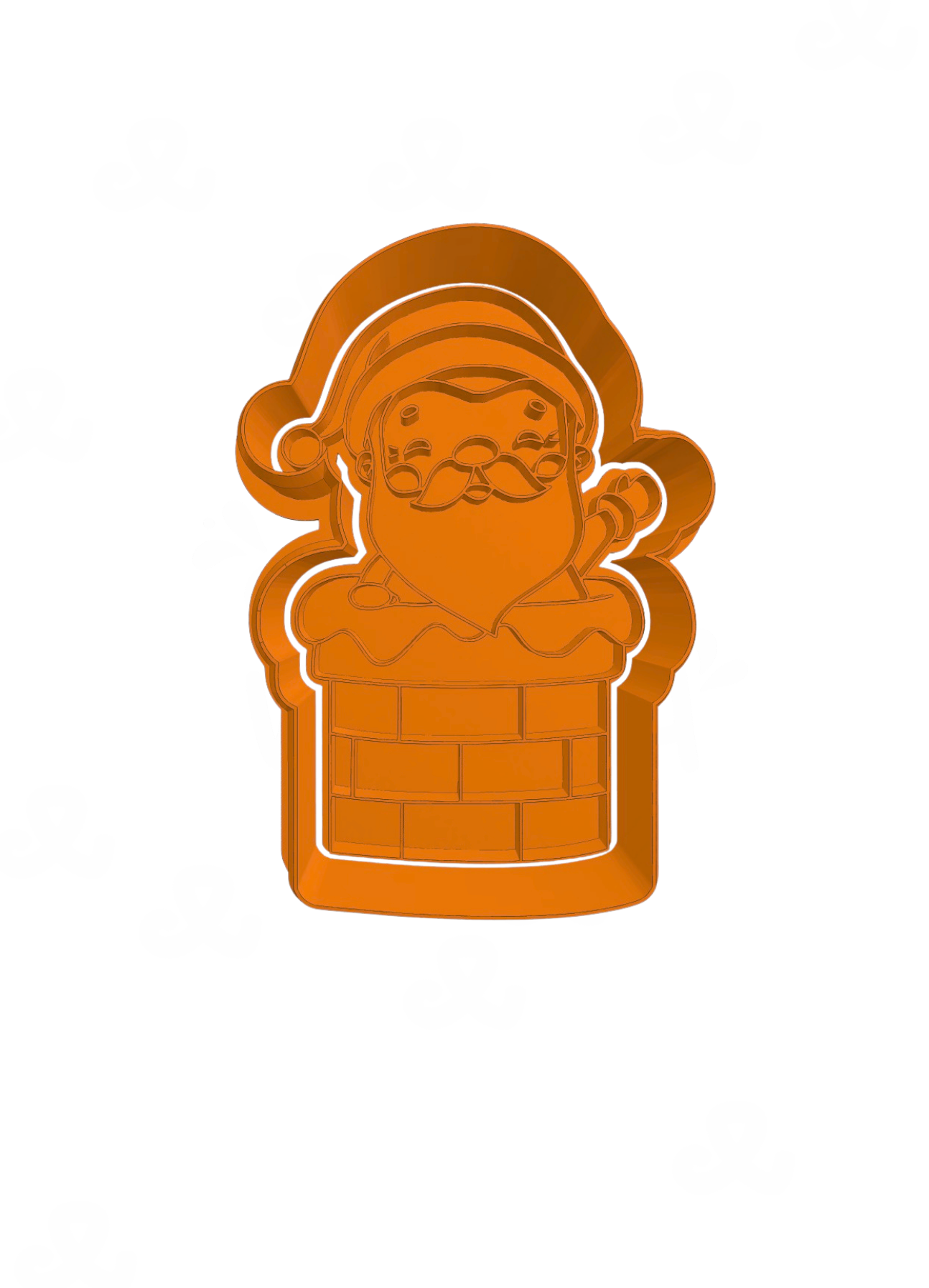 Santa en Chimenea
