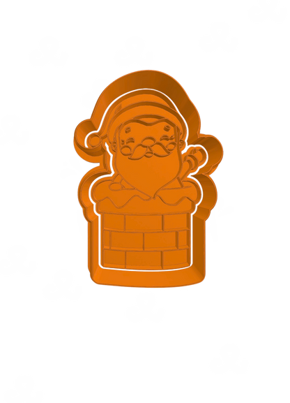 Santa en Chimenea