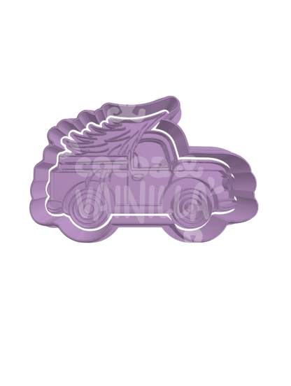 Carro con Árbol Navideño