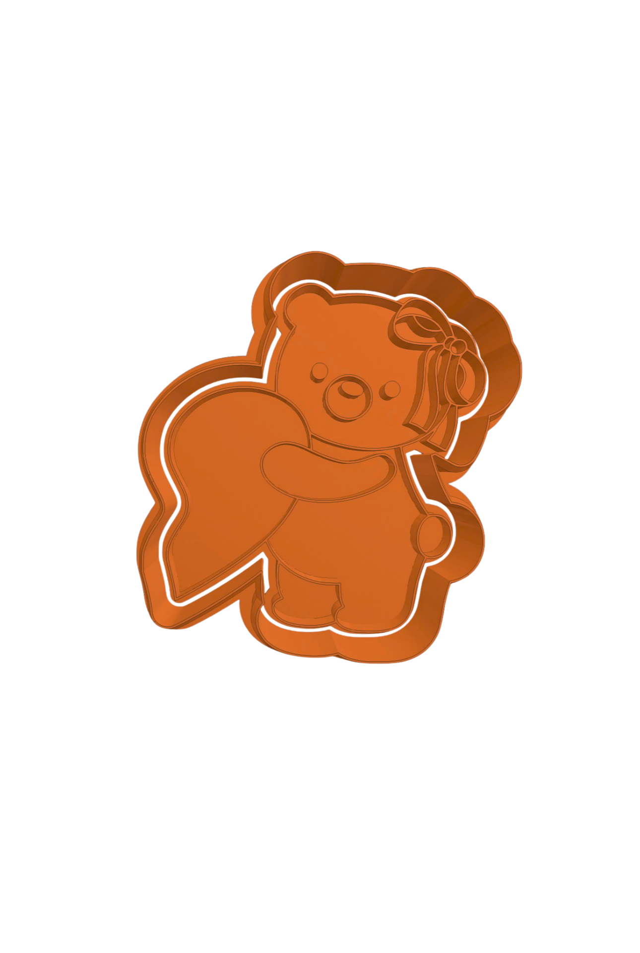 Osita corazón partido