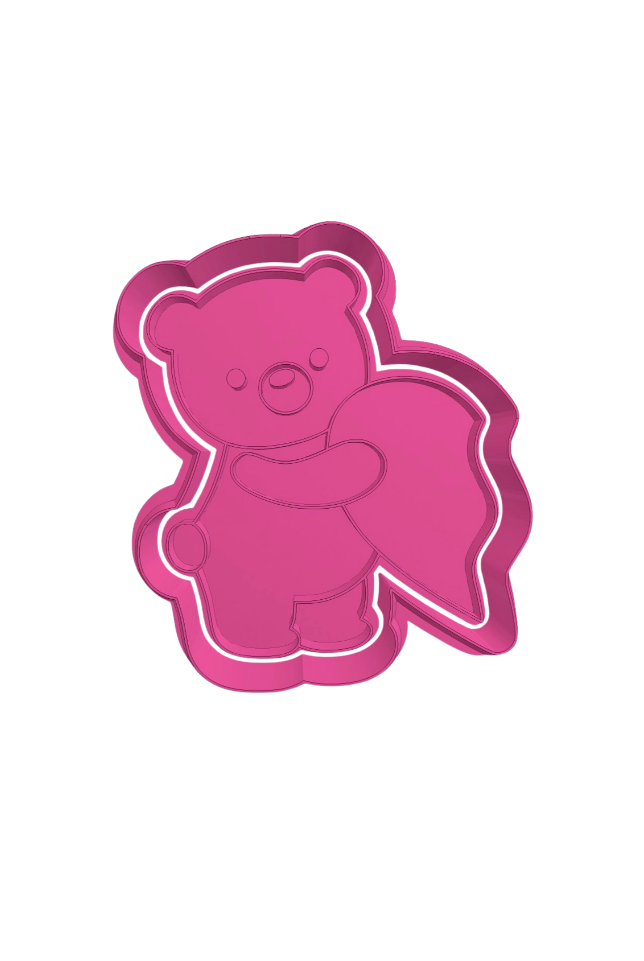 Osito corazón partido