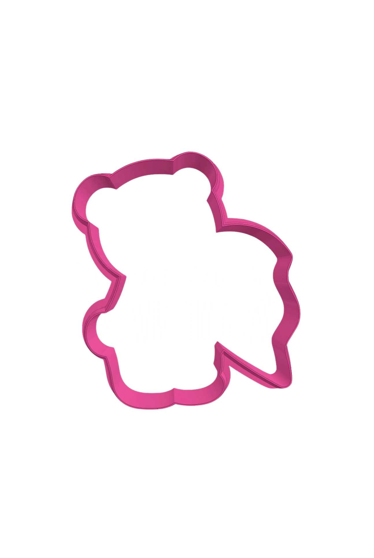 Osito corazón partido