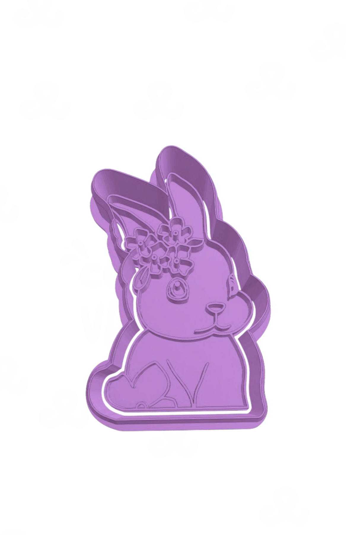 Conejita con flores A