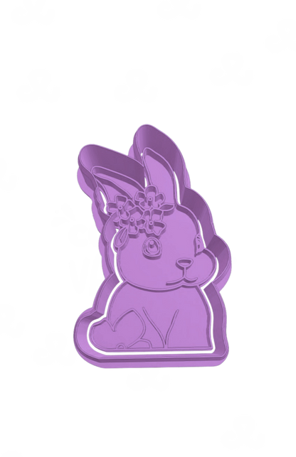Conejita con flores A
