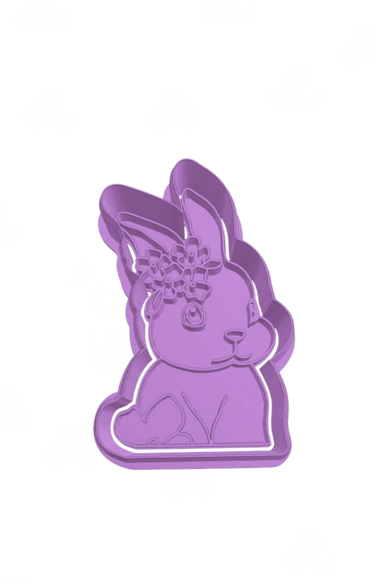 Conejita con flores A