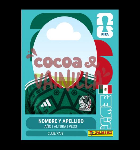 Plantilla estampilla de Album del mundial Mexico Personalizable