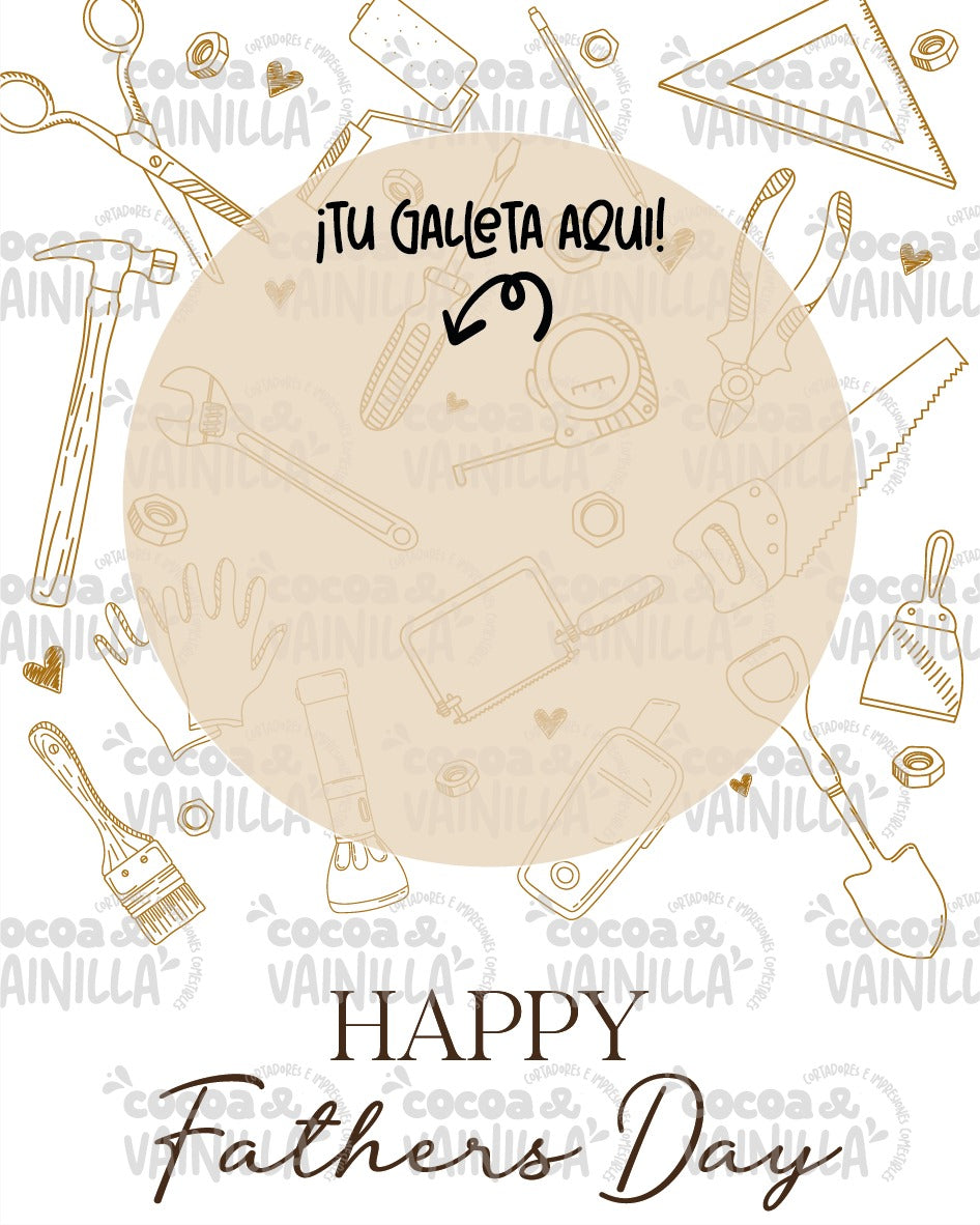 Cookie Card Happy Fathers Day
