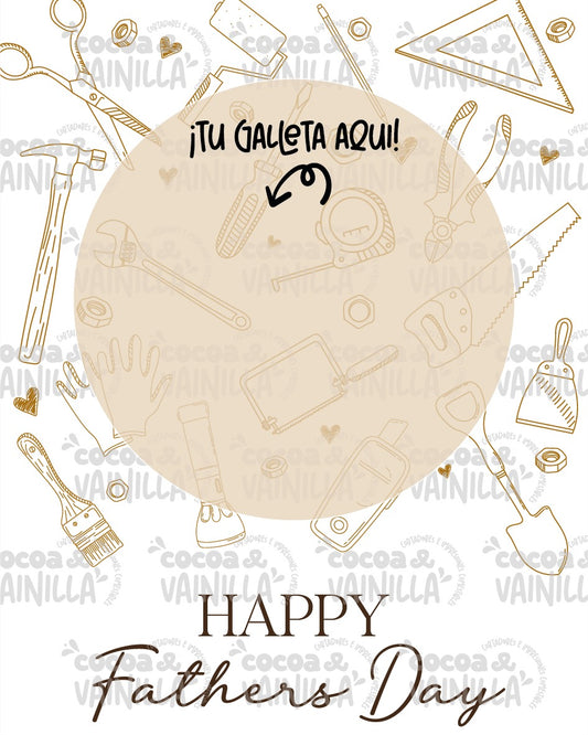 Cookie Card Happy Fathers Day