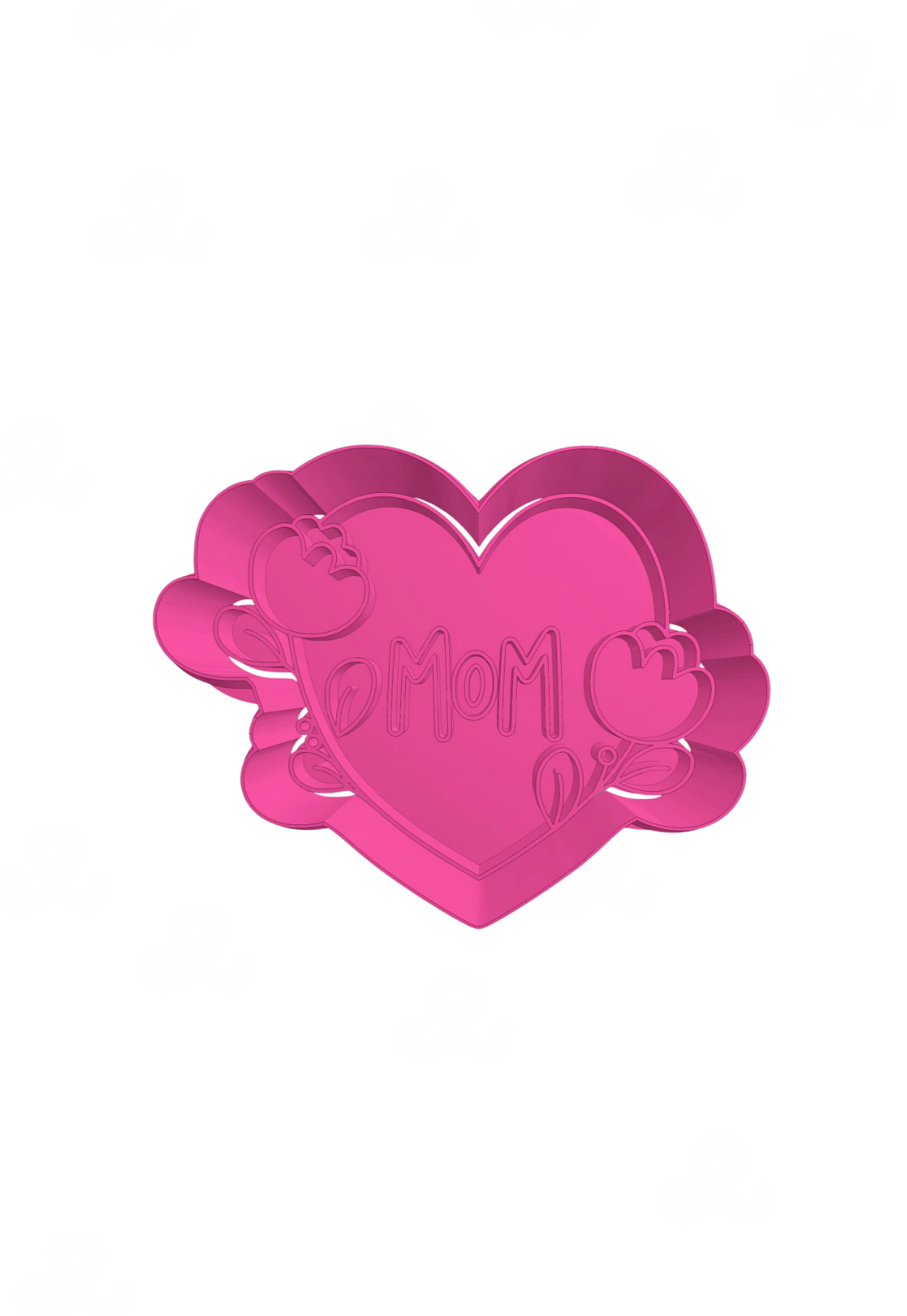 Corazon Con Flores Mom