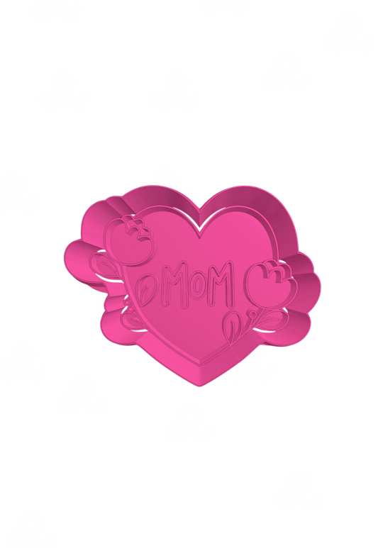 Corazon Con Flores Mom