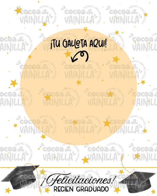 Cookie Card Felicitaciones Graudado