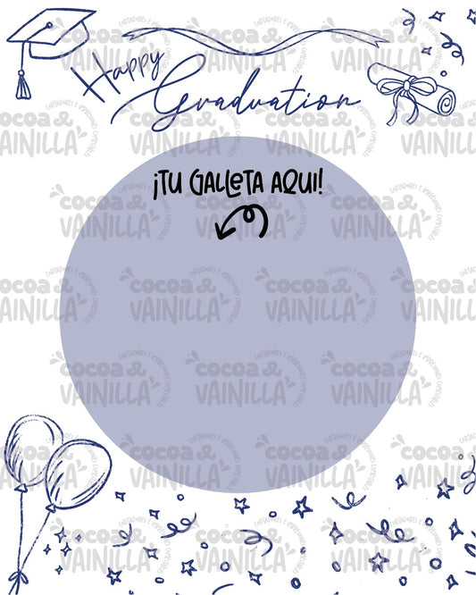 Cookie Card Happy Graduation