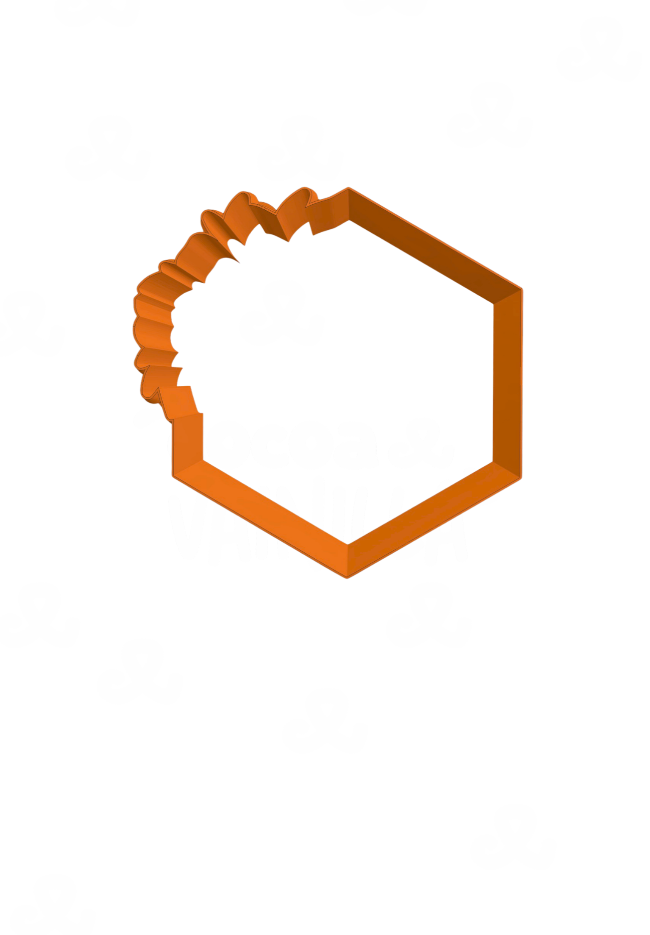 Hexágono Con Flores