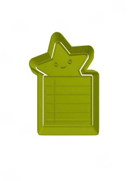 Hoja de Cuaderno Con Estrella