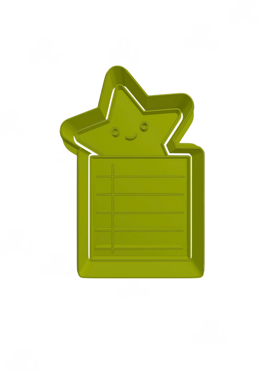 Hoja de Cuaderno Con Estrella