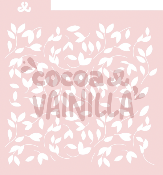 Stencil de Hojas