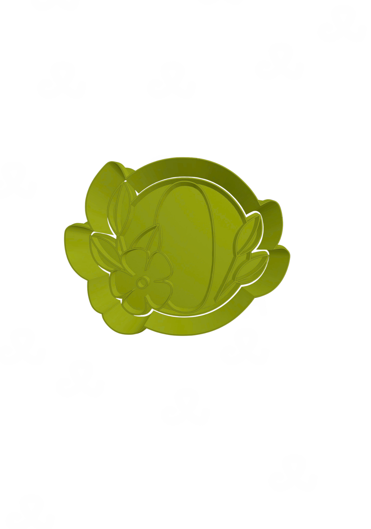 Letra O con Flores
