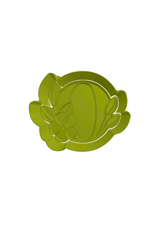Letra O con Flores