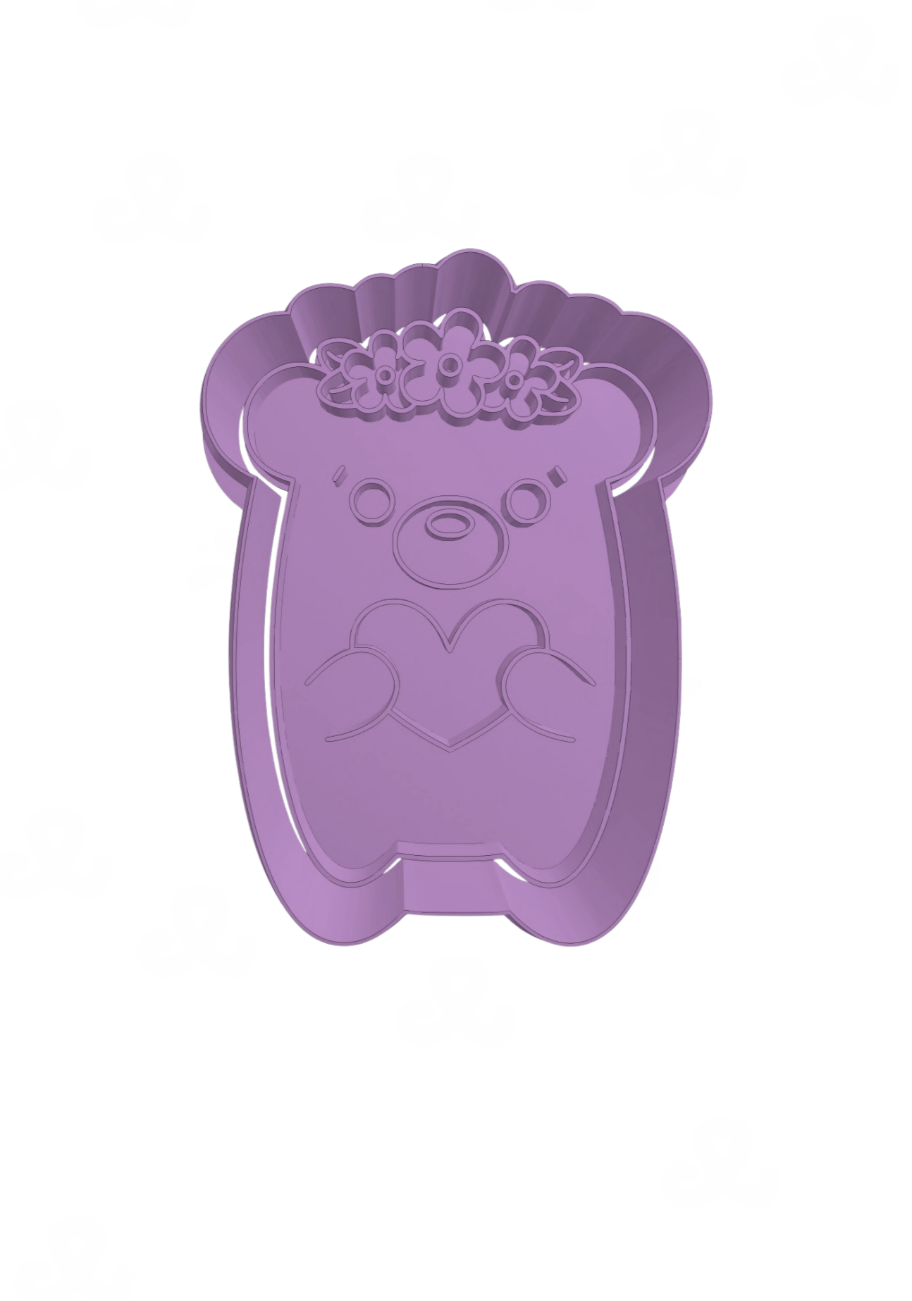 Oso Con Diadema de Flores