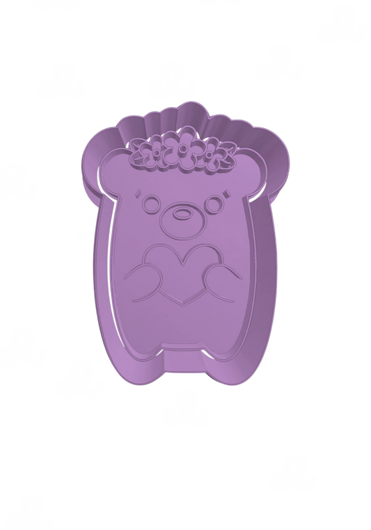 Oso Con Diadema de Flores