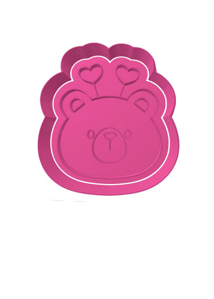 Oso con Antenas de corazon