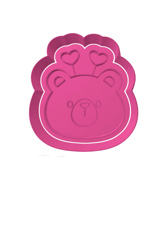 Oso con Antenas de corazon