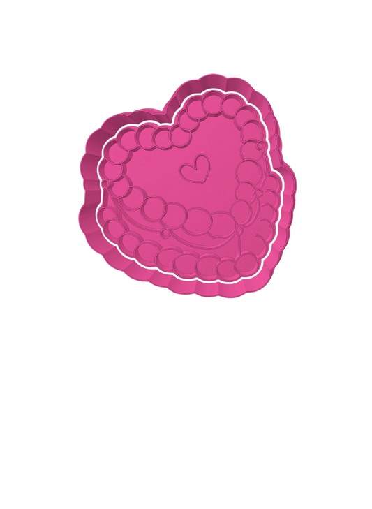 Pastel de Corazon Vintage