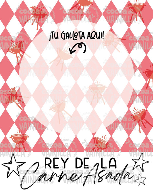Cookie Card Rey de la Carne Asada